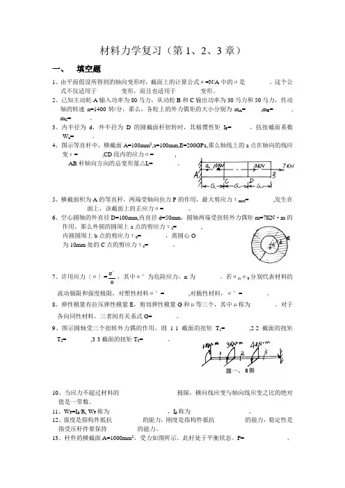材料力学复习