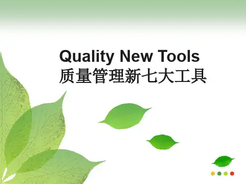 质量管理新七大工具