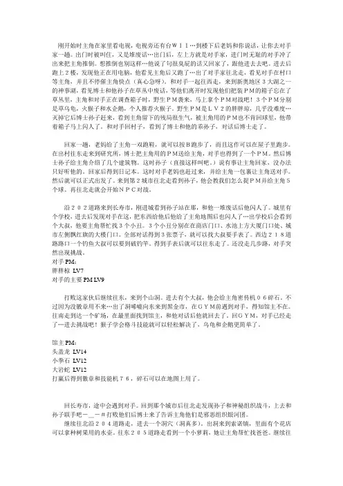 口袋妖怪 钻石-攻略