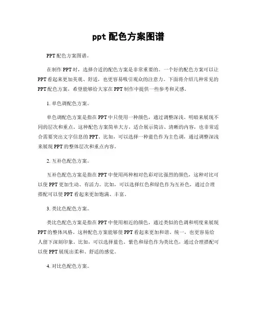 ppt配色方案图谱
