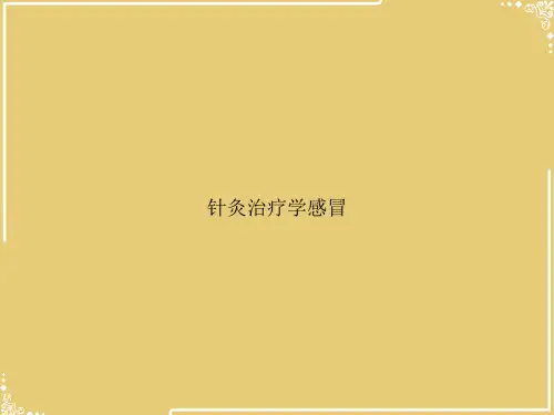 针灸治疗学感冒【共49张PPT】