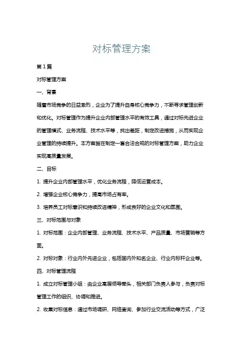 对标管理方案