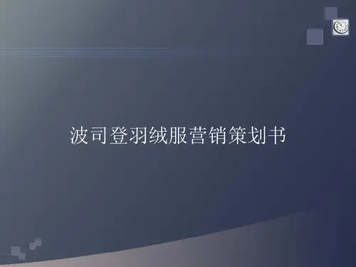波司登羽绒服营销策划书(PPT 45页)