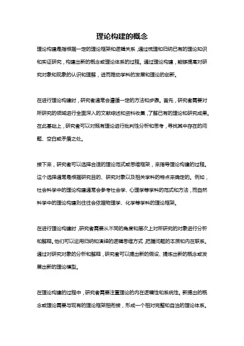 理论构建的概念