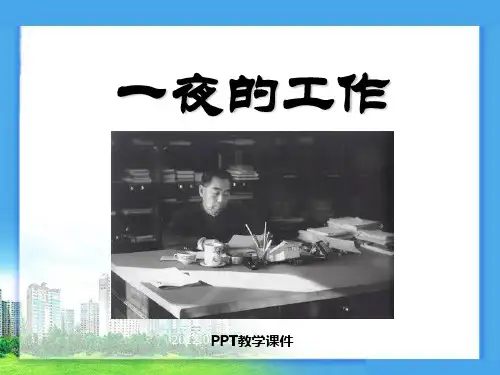一夜的工作PPT课件