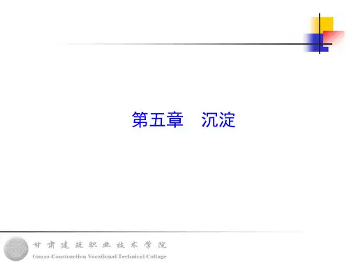 005第五章 沉淀