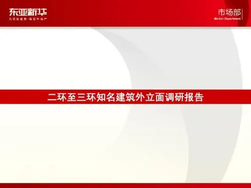 北京二环至三环办公写字楼立项建筑物外立面调研报告(30)页