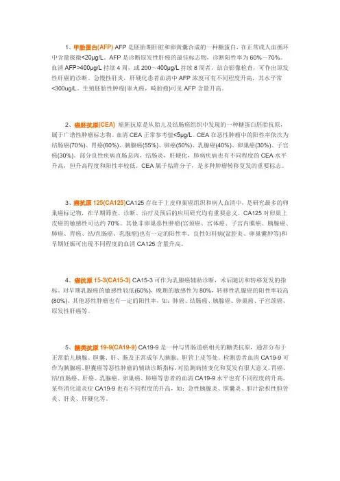 肿瘤标志物
