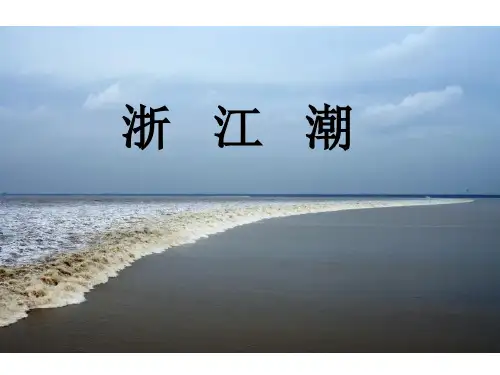 北师大版五年级上册语文《浙江潮》课件