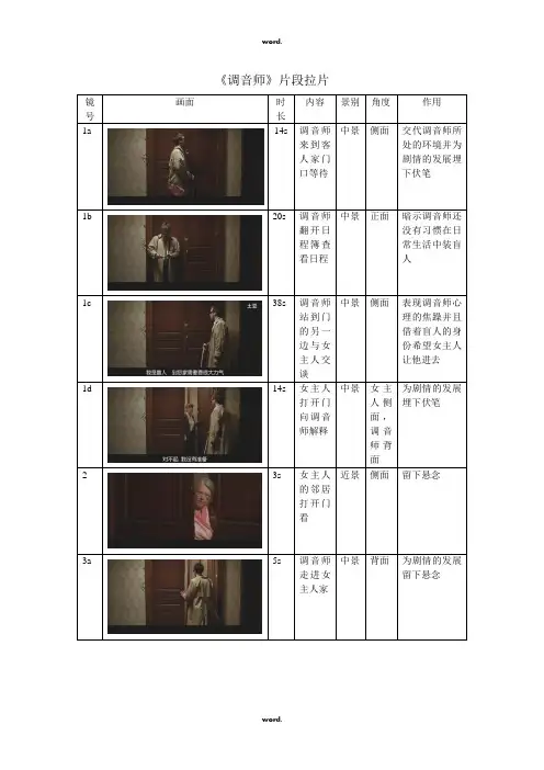 《调音师》拉片#(精选.)
