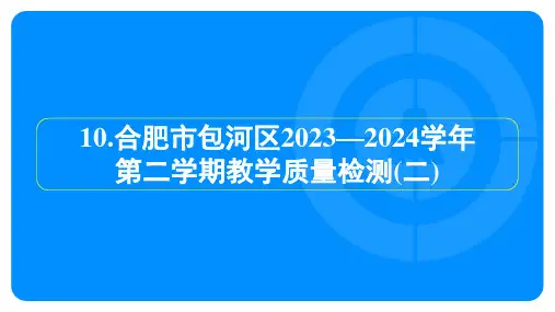 2024年安徽中考物理模拟检测试卷及答案 (4)
