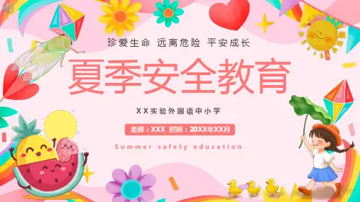 夏季安全教育学习PPT课件