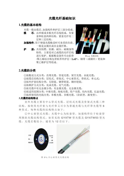 光缆光纤的基础知识