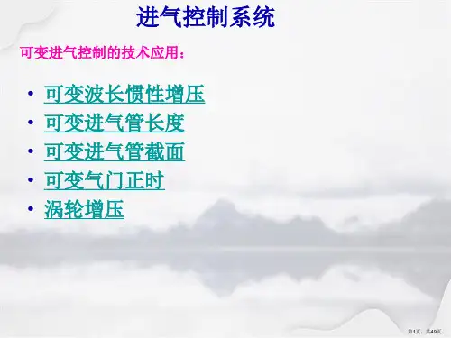 电控发动机进气控制系统