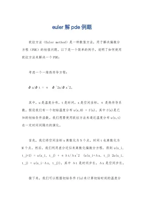 euler解pde例题