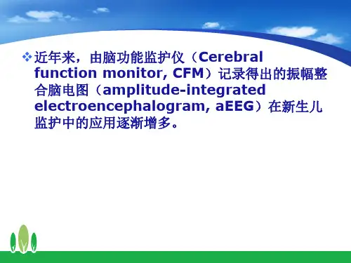 振幅整合脑电图在临床的应用ppt课件