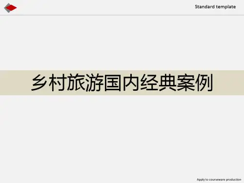乡村旅游国内经典案例