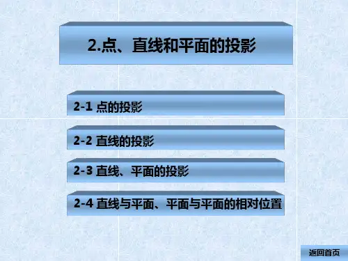 02 点线面的投影