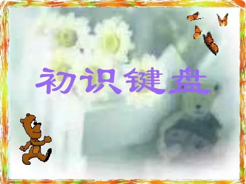 小学信息技术认识键盘