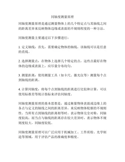 同轴度测量原理