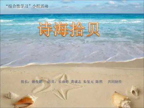 人教版小学语文综合性学习——诗海拾贝