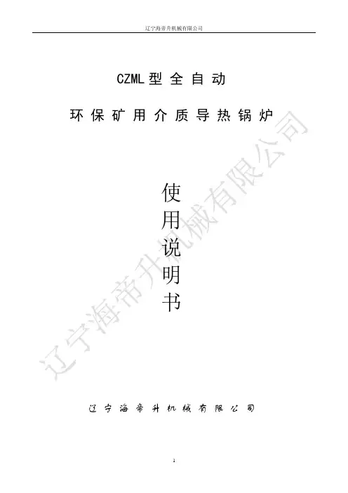 导热油锅炉使用说明书