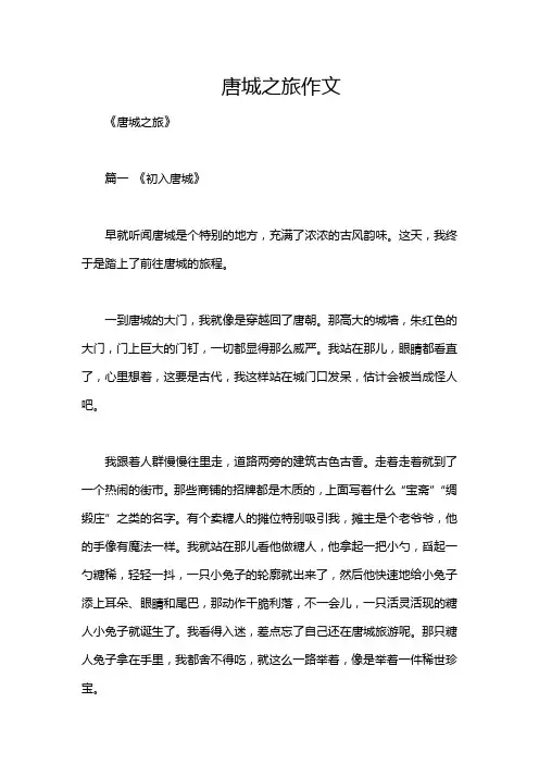 唐城之旅作文