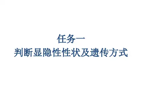 遗传规律题型汇总.pptx