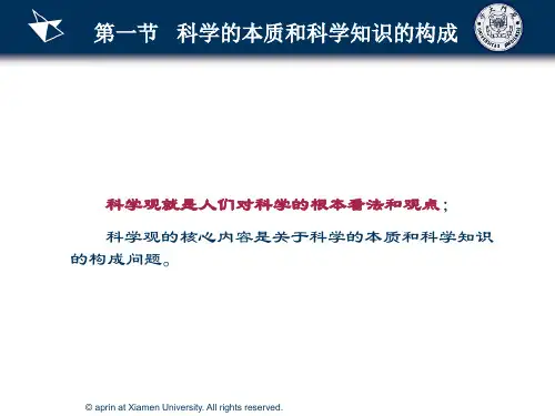 科学观和科学方法论