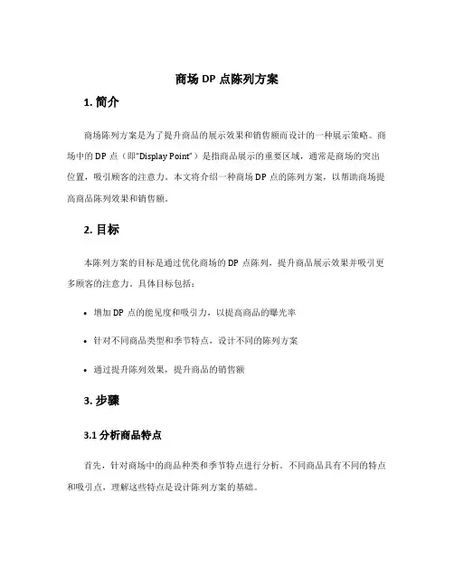 商场dp点陈列方案