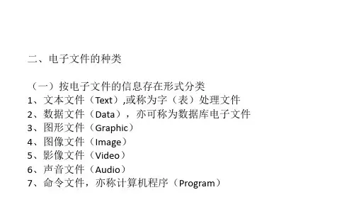教学配套课件电子文件管理教程