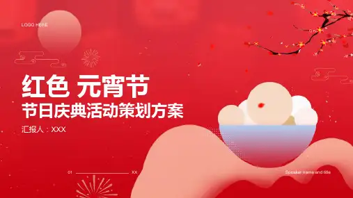 红色元宵节活动策划ppt模板