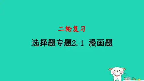 高中政治复习选择题专题二漫画题全国公开课一等奖百校联赛微课赛课特等奖PPT课件
