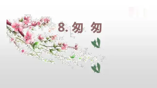 《匆匆》PPT课件(一等奖)