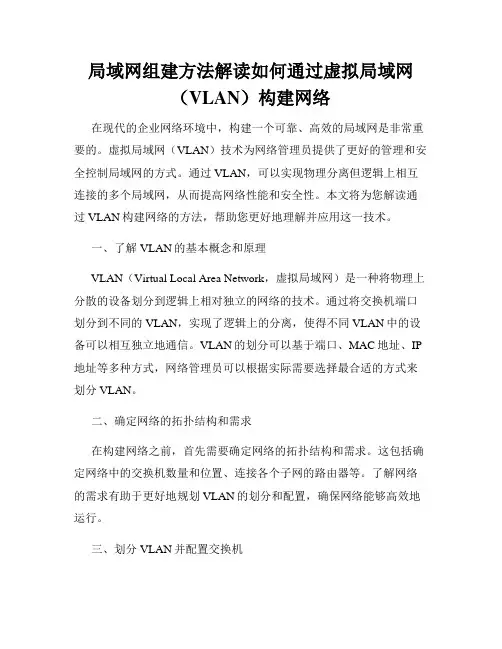 局域网组建方法解读如何通过虚拟局域网(VLAN)构建网络