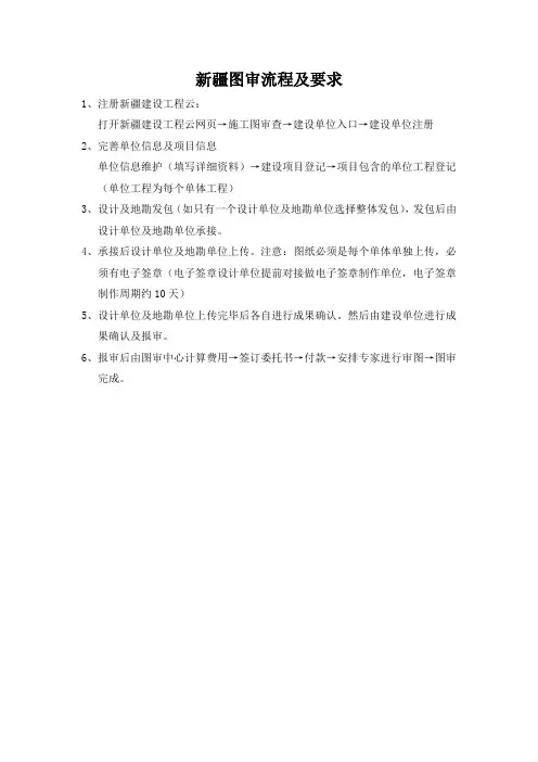 新疆甲方图审流程及要求