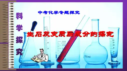 初中化学专题复习   生石灰的变质探究