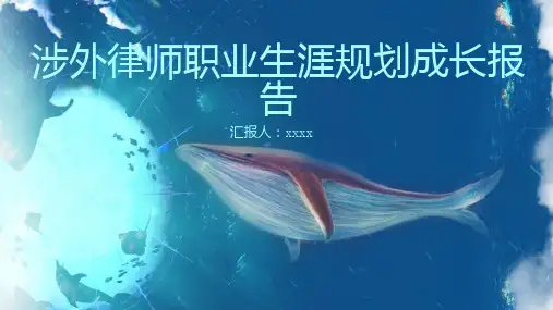 涉外律师职业生涯规划成长报告