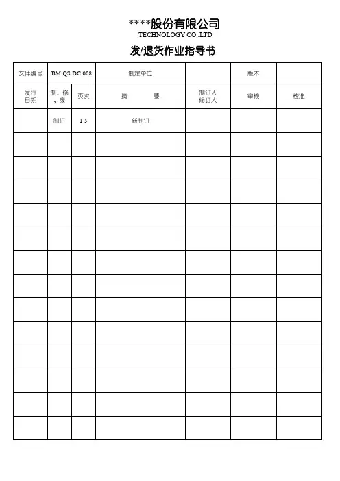 金蝶K3-ERP系统发退货检验作业指导书