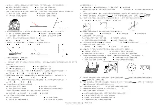 初中八年级物理光的反射与平面镜试题精选(67题)