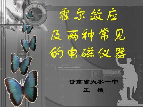 高二物理霍尔效应及两种常见的电磁仪器