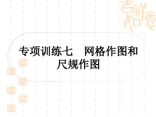 中考数学 中档题突破 专项训练七 网格作图和尺规作图