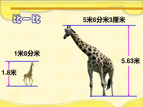 北师大版数学四年级下册《比大小》精品PPT课件