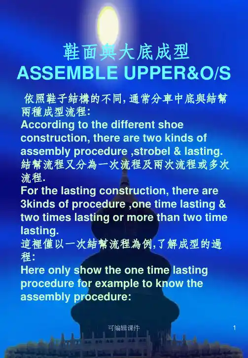 鞋成型工艺说明ppt课件