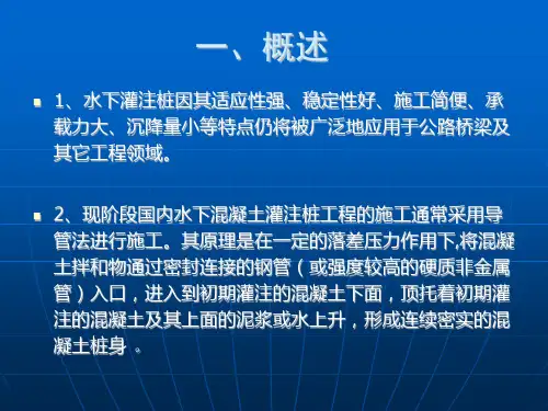 水下灌注桩
