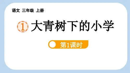 《大青树下的小学》PPT课件