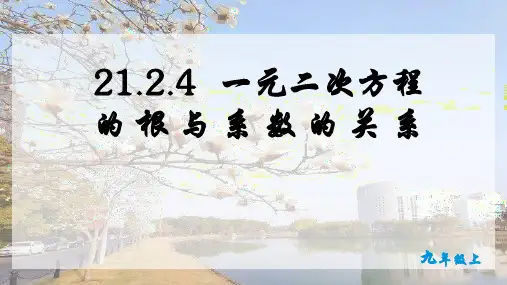 21.2.4  一元二次方程根与系数的关系  课件(共17张PPT) 人教版数学九年级上册