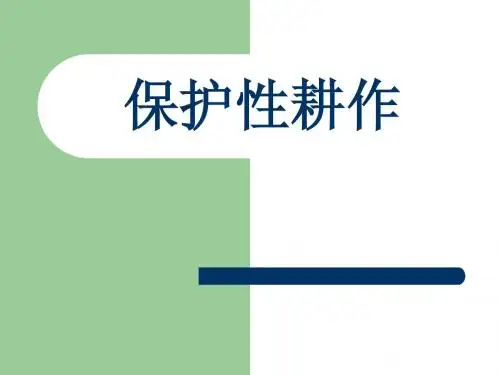 保护性耕作