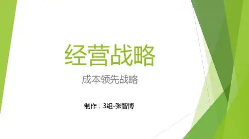 成本领先战略