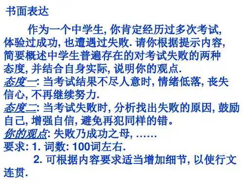 高考英语正反观点对比 (PPT)4-4